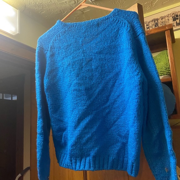 Robert Scott LTD very bright pudding blue warm sweater - size S/M - Picture 4 of 4